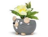 Black Mini Mouse planter 2”