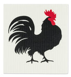 Swedish Dish Cloth - Rooster & Stripes