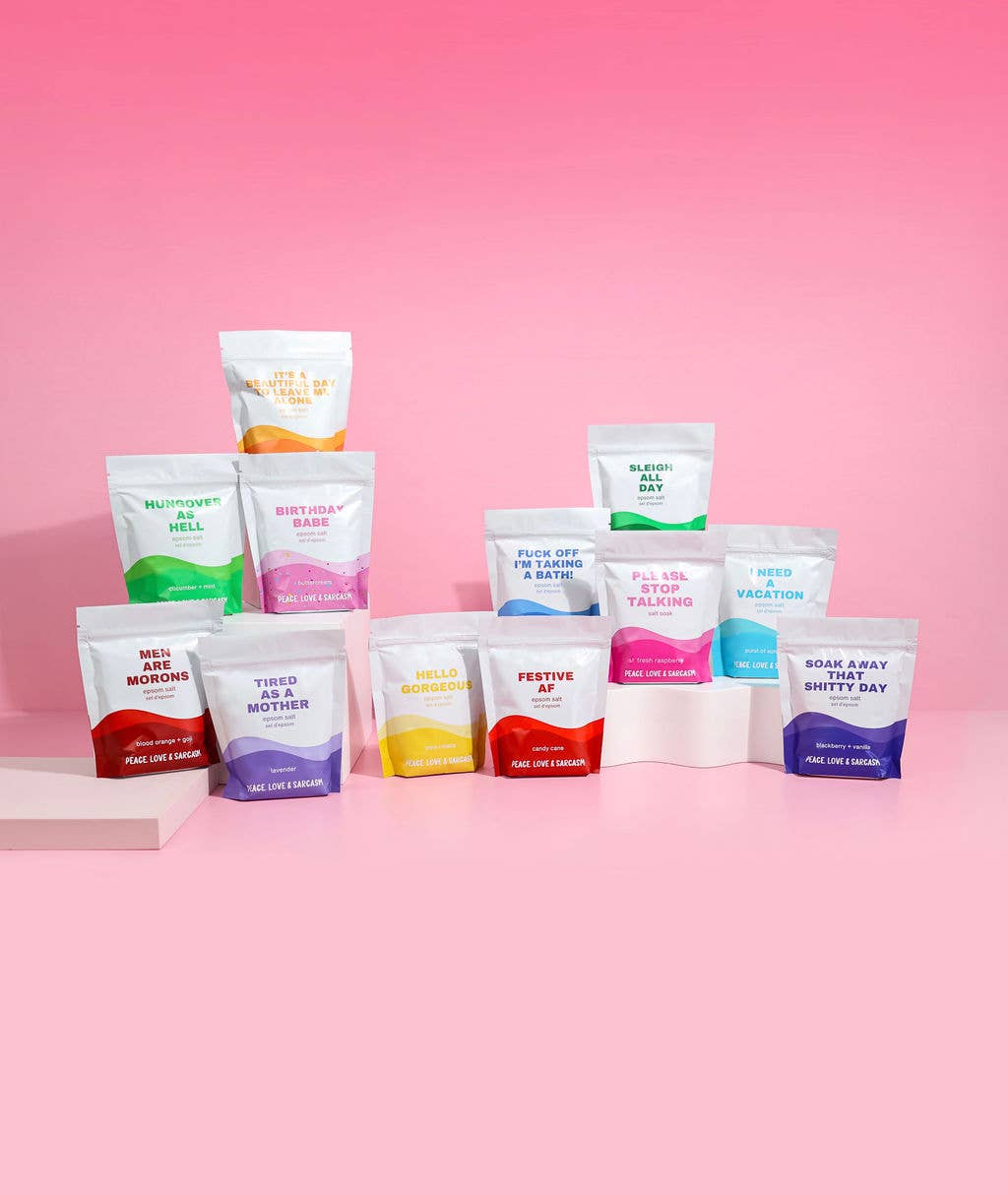 Soak Away That Shitty Day Epsom Salt Bath Soak