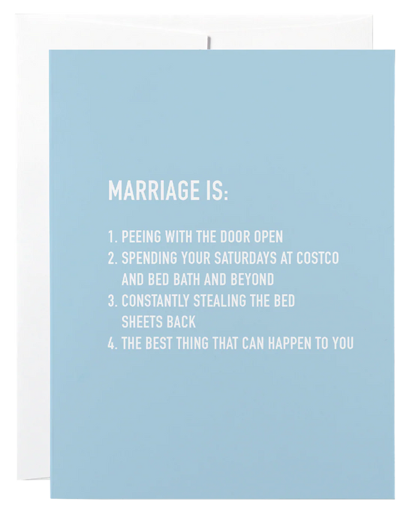 Marriage is - Card