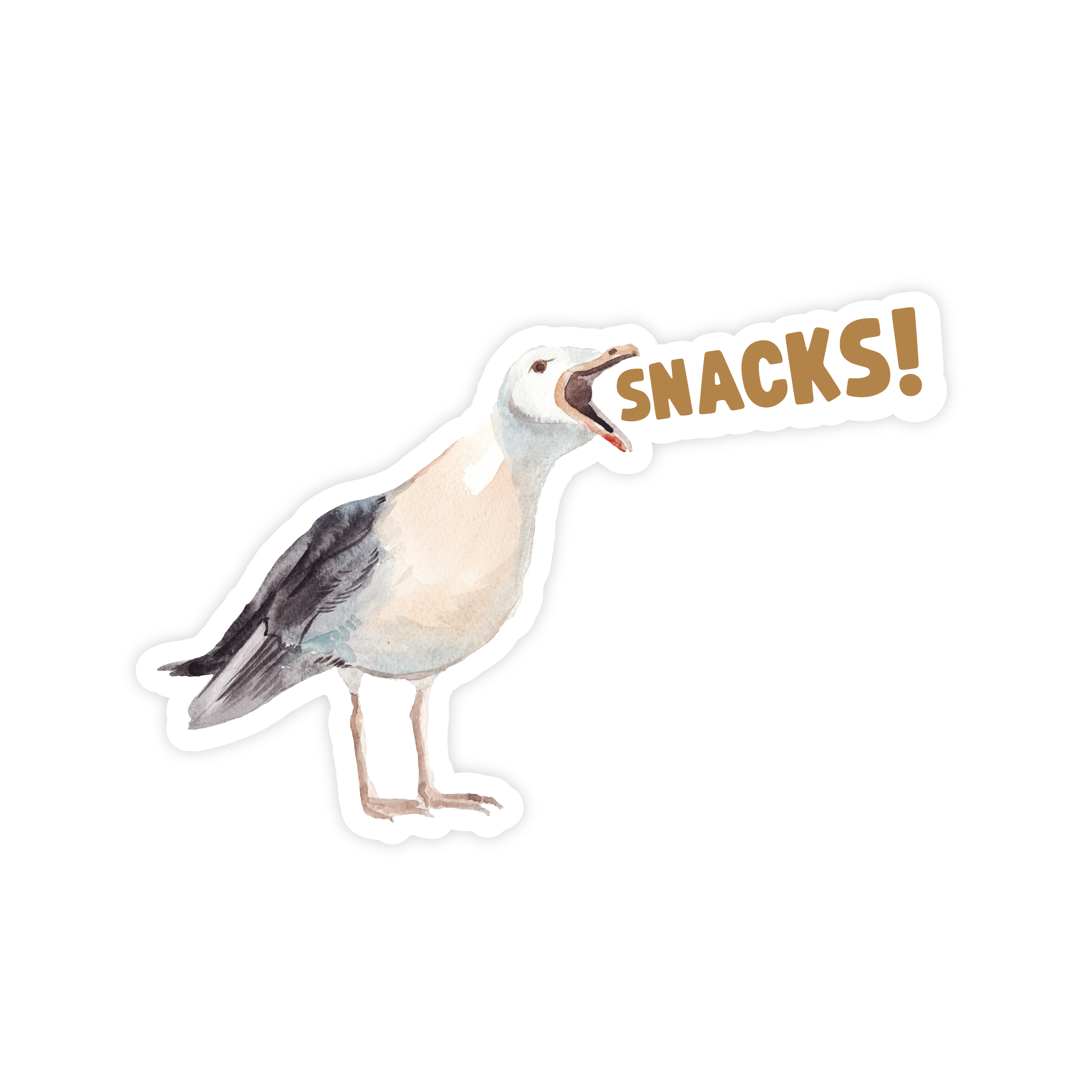 Seagull Snacks Sticker