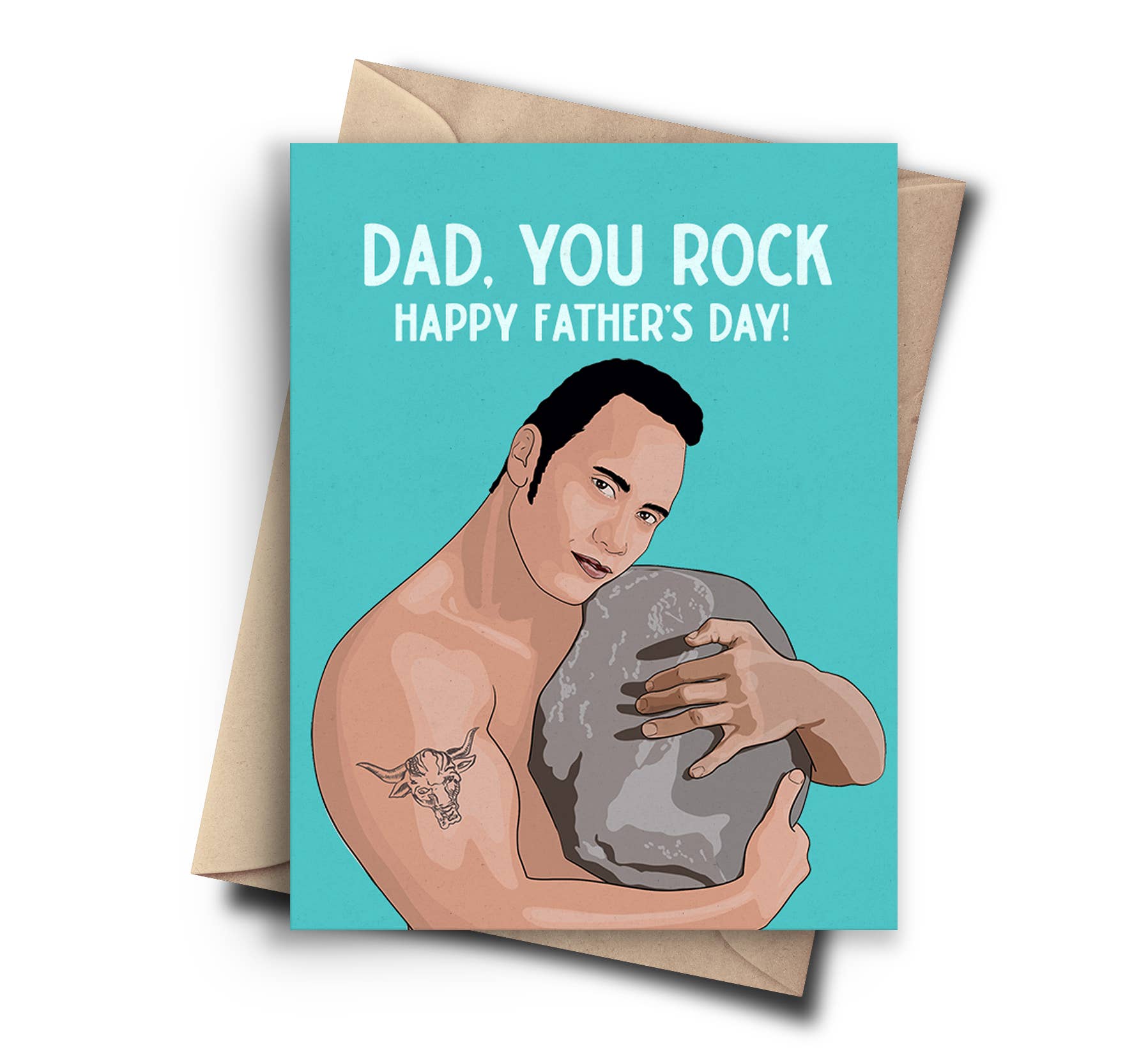 Dad You Rock - Fathers Day Card