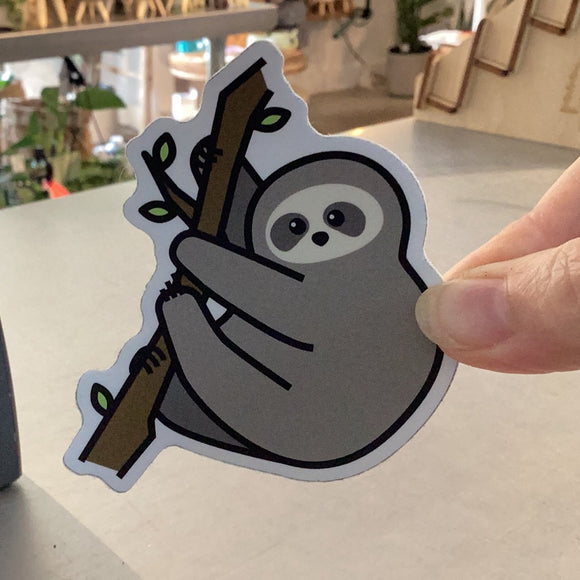 Sloth on Branch Sticker