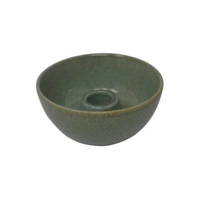 Candle Holder Bowl Green