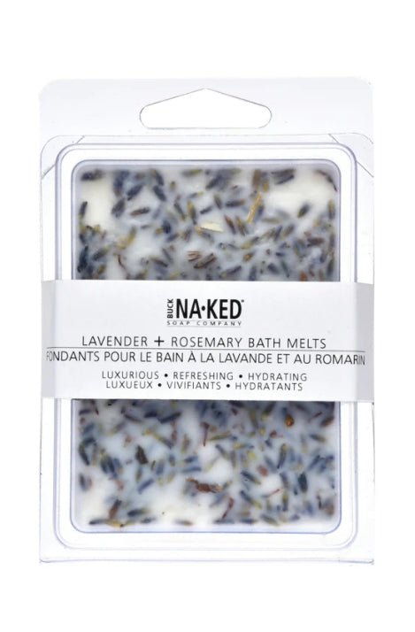 Buck Naked Lavender Rosemary Bath Melts