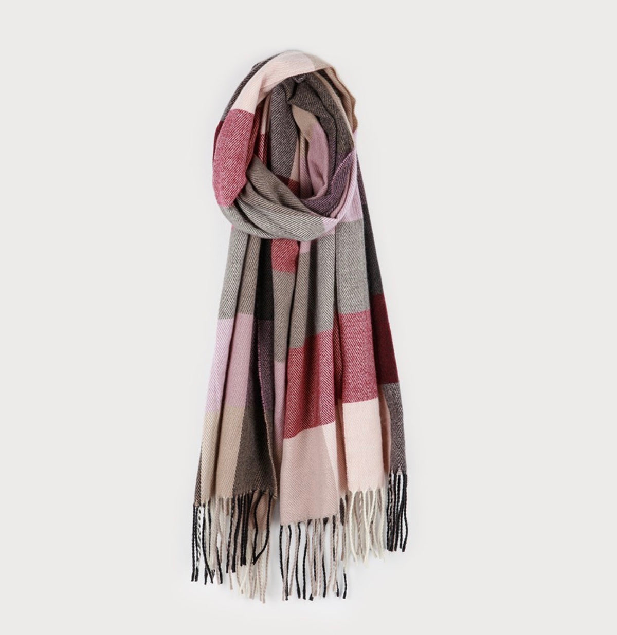 Plaid Pattern Scarf - 6162 LIL