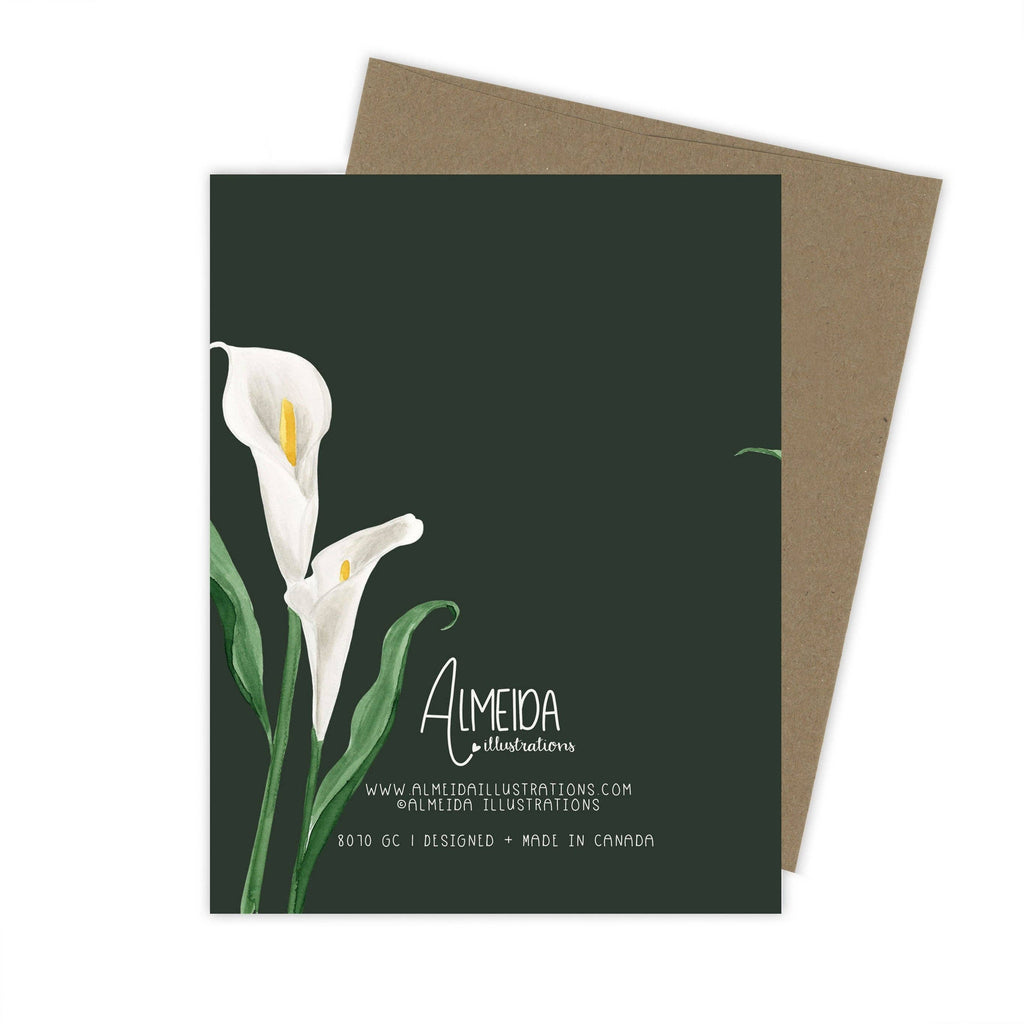 Lily Condolence Card