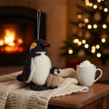 Handmade Felt Snuggly Penguins Hanging Decoration