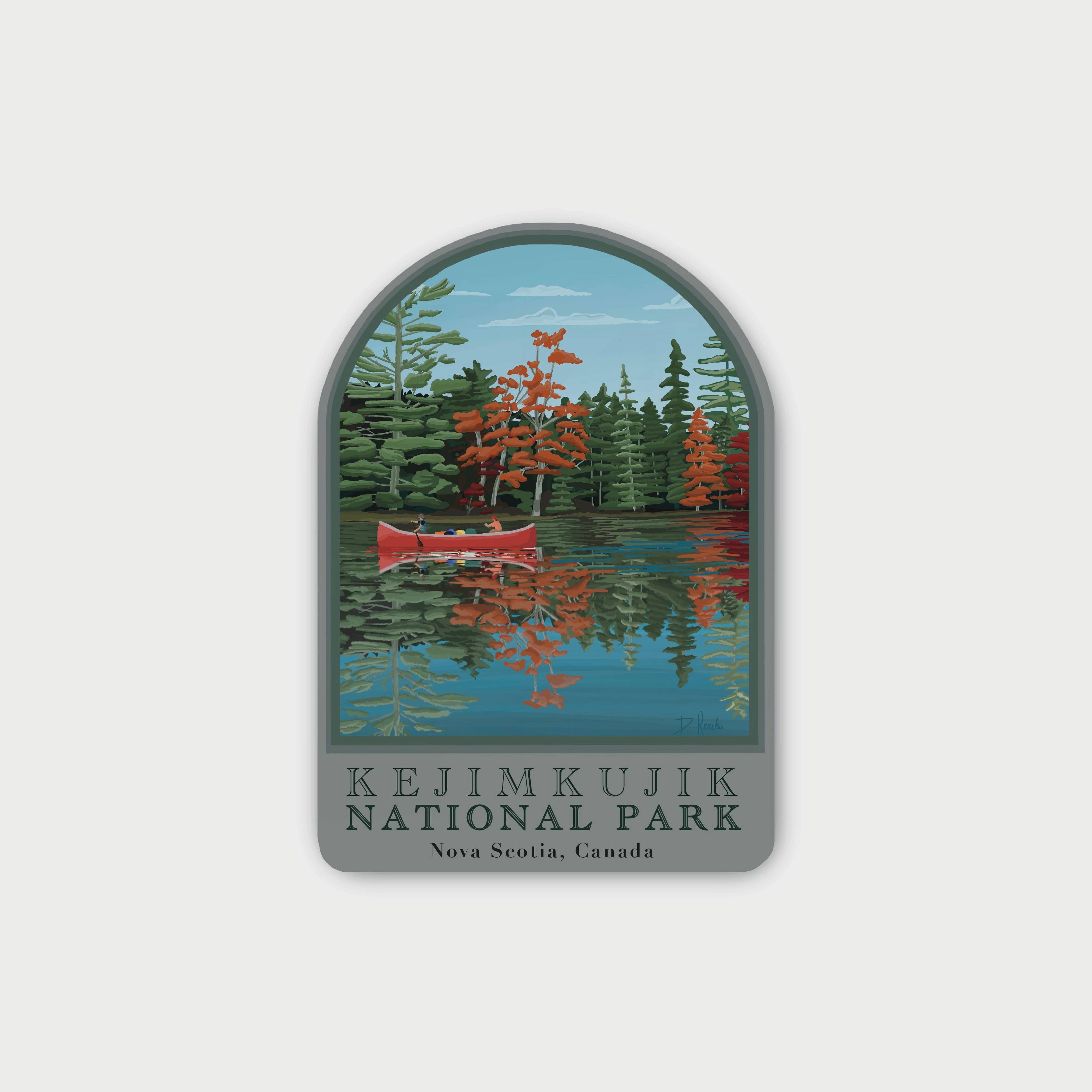 Kejimkujik National Park Sticker | Nova Scotia, Camping: Small Sticker