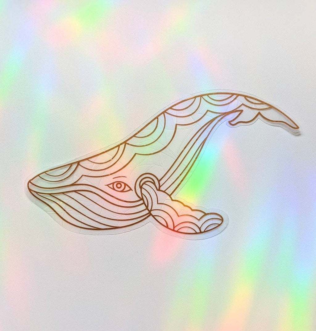 Whale Suncatcher Sticker | Window Cling | Coastal Decor