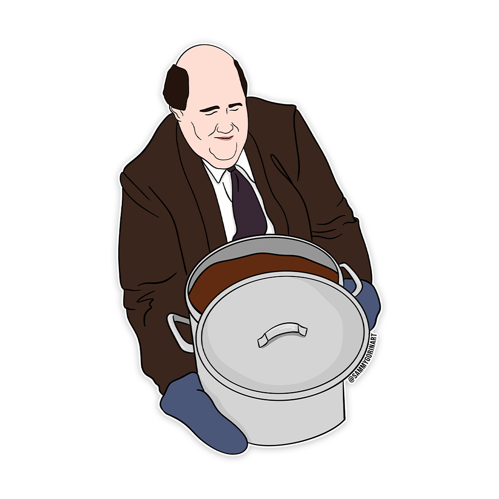 Kevin and His Chili The Office Sticker