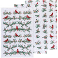 Birds & Boughs Christmas Bakers Floursack Dishtowels Set of 3
