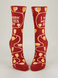 I Work My Ass Off Women Crew Socks