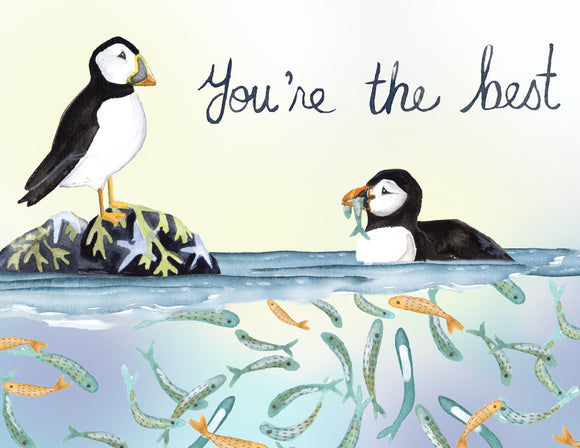 Your The Best Puffin - Sarah Duggan Card