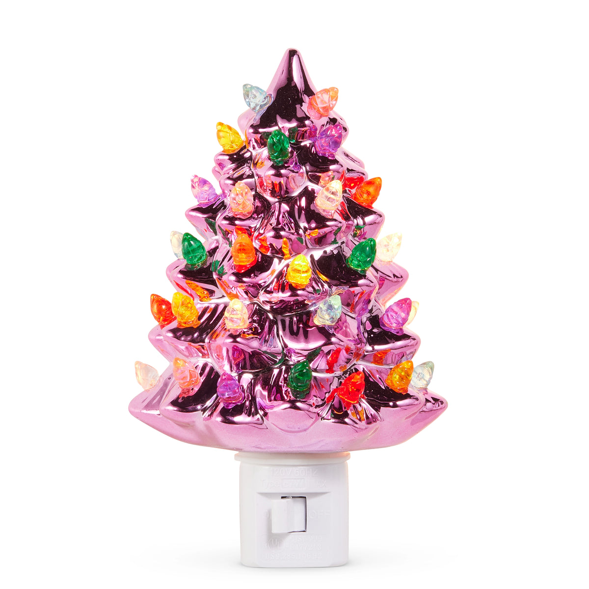 6” Pink Metallic Vintage Night Light