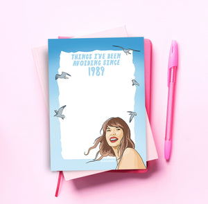 1989 Taylor Swift Notepad Seagulls