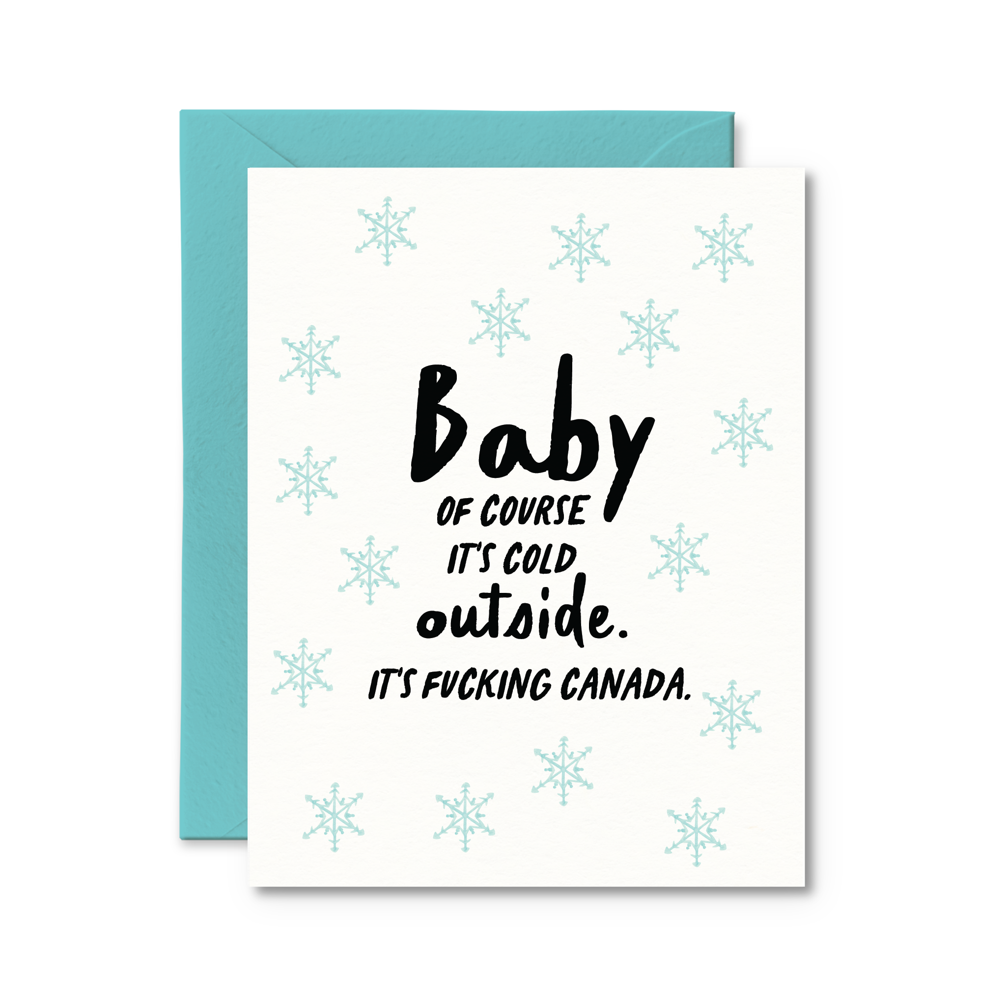 Baby Of Course It's Cold Outside | Funny Christmas Card