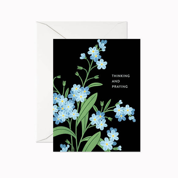 Thinking and Praying | Greeting Card