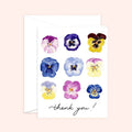 Thank You Pansies Flower Card