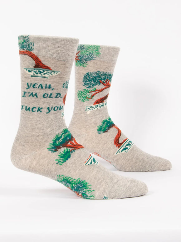 Yeah I’m old men’s crew socks
