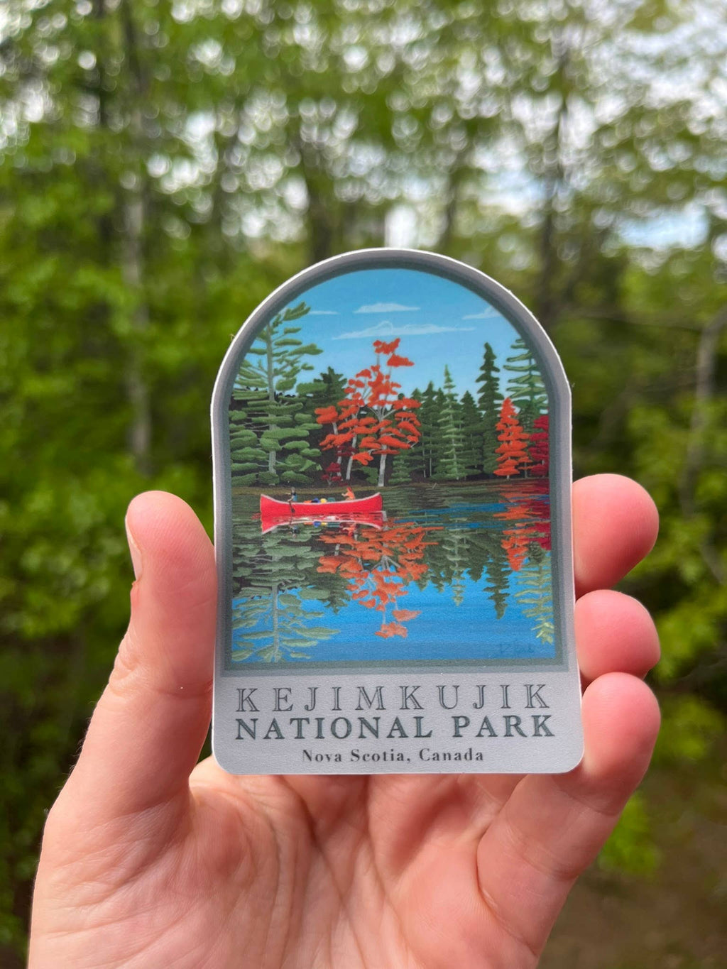 Kejimkujik National Park Sticker | Nova Scotia, Camping: Small Sticker