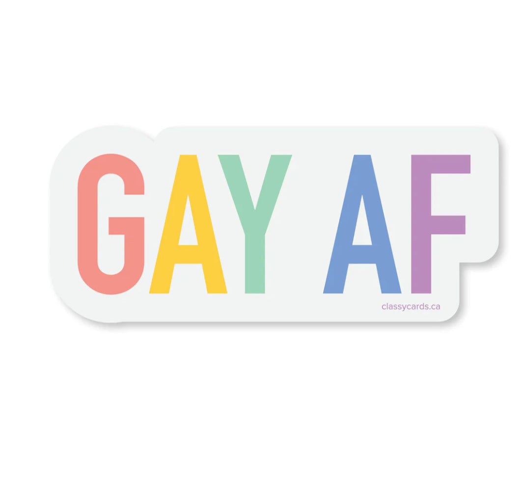 Gay AF Vinyl Sticker