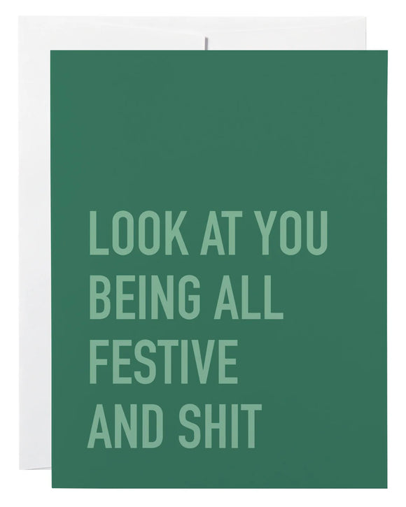 Festive And Shit Card