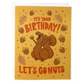 Birthday Squirrel Card: Please package WITH protective sleeves