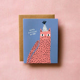 Spotted Cat - Birthday Card