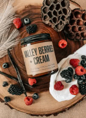 Valley Berries + Cream 2 Wick 12.5 Oz Lawrencetown Candle Co