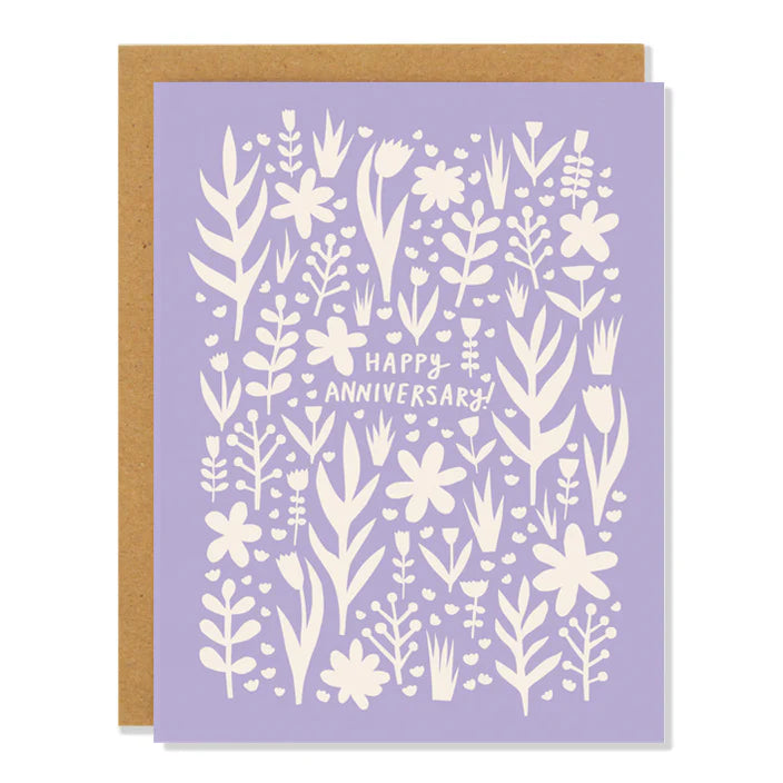 Lavender Happy Anniversary Card