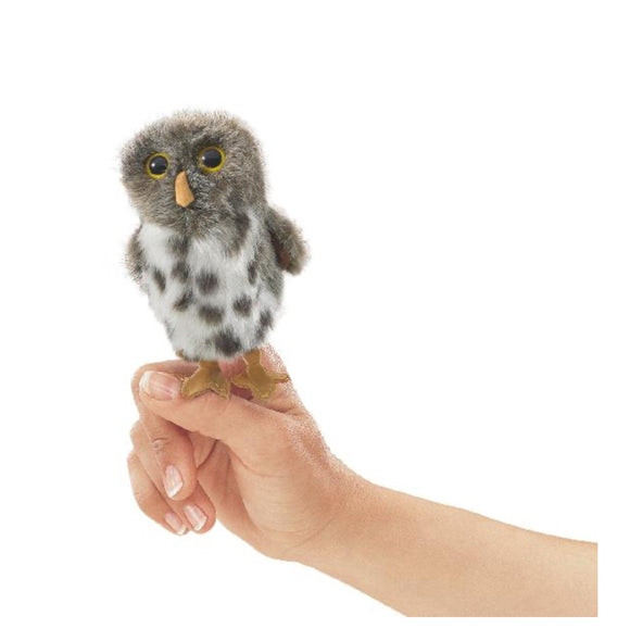 Mini Spotted Owl Finger Puppet