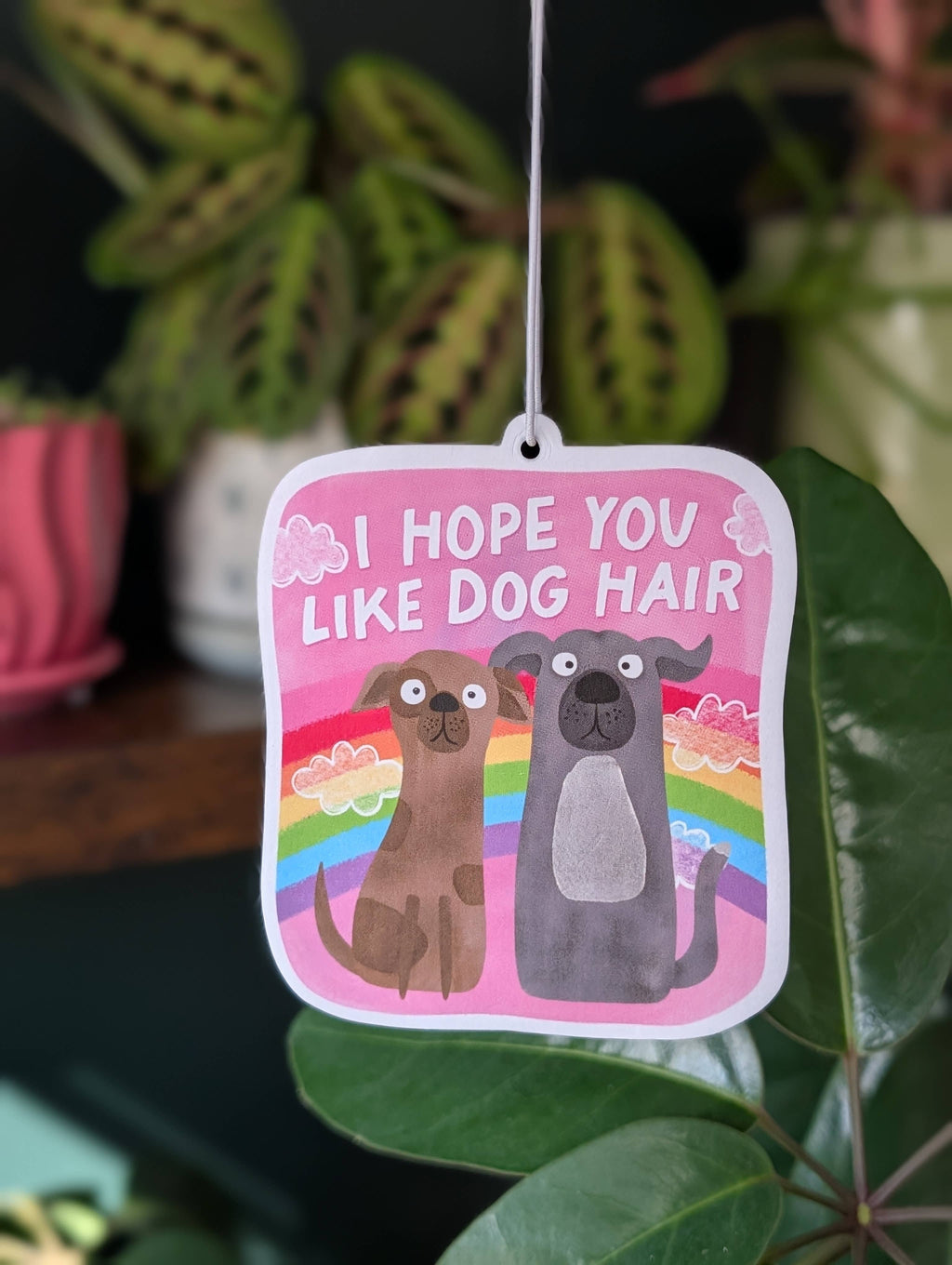 I Hope You Like Dog Hair Funny Car Air Freshener