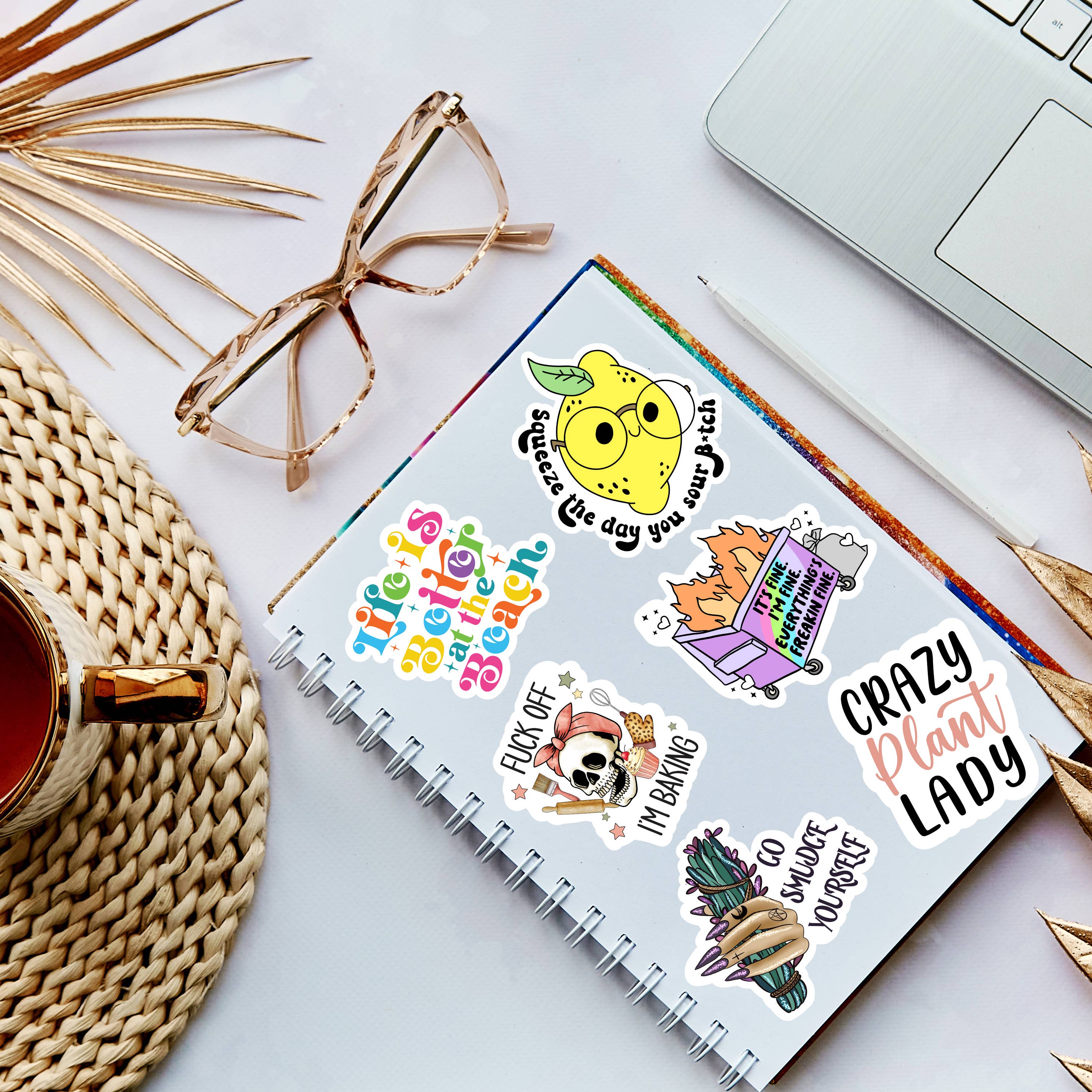 Easily Distracted by Books Goose Sticker, Cute Bookish Merch: Loose