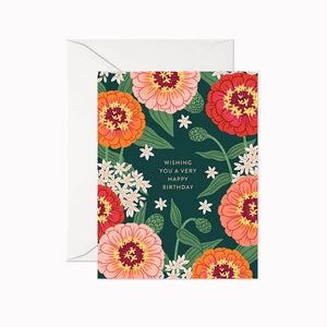 Zinnia Happy Birthday | Greeting Card