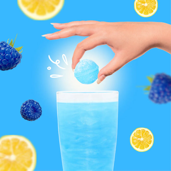 Blue Raspberry Lemonade Cocktail bomb