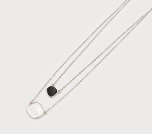 Two Layers Necklace 1775 Silver