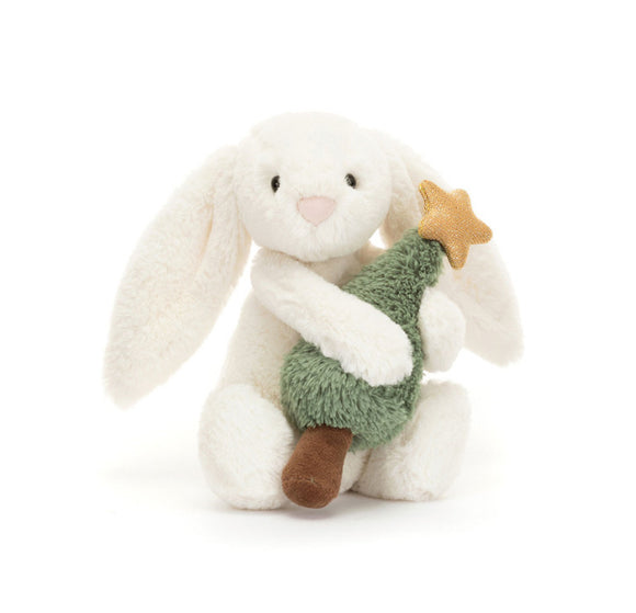 Bashful Bunny With Christmas Tree