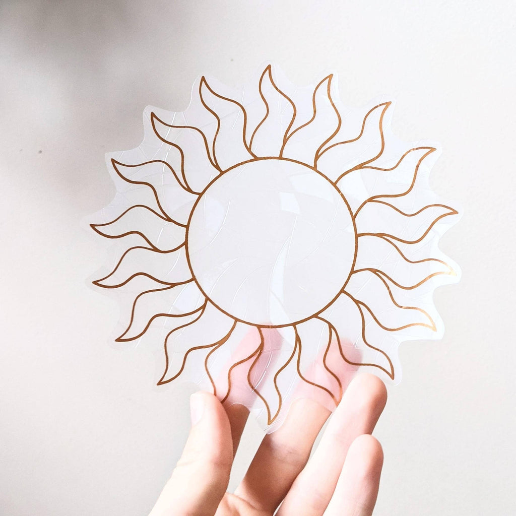 Sun Suncatcher Sticker | Window Cling | Celestial Decor
