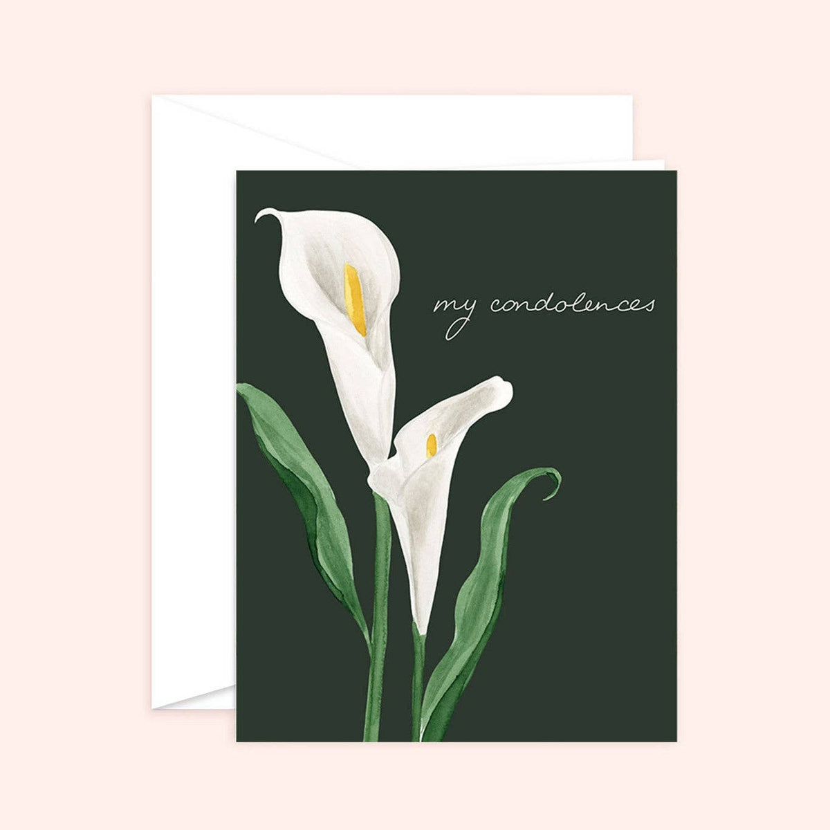 Lily Condolence Card