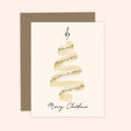 Musical Tree Merry Christmas Card
