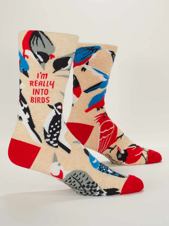 Really into birds Men’s crew socks