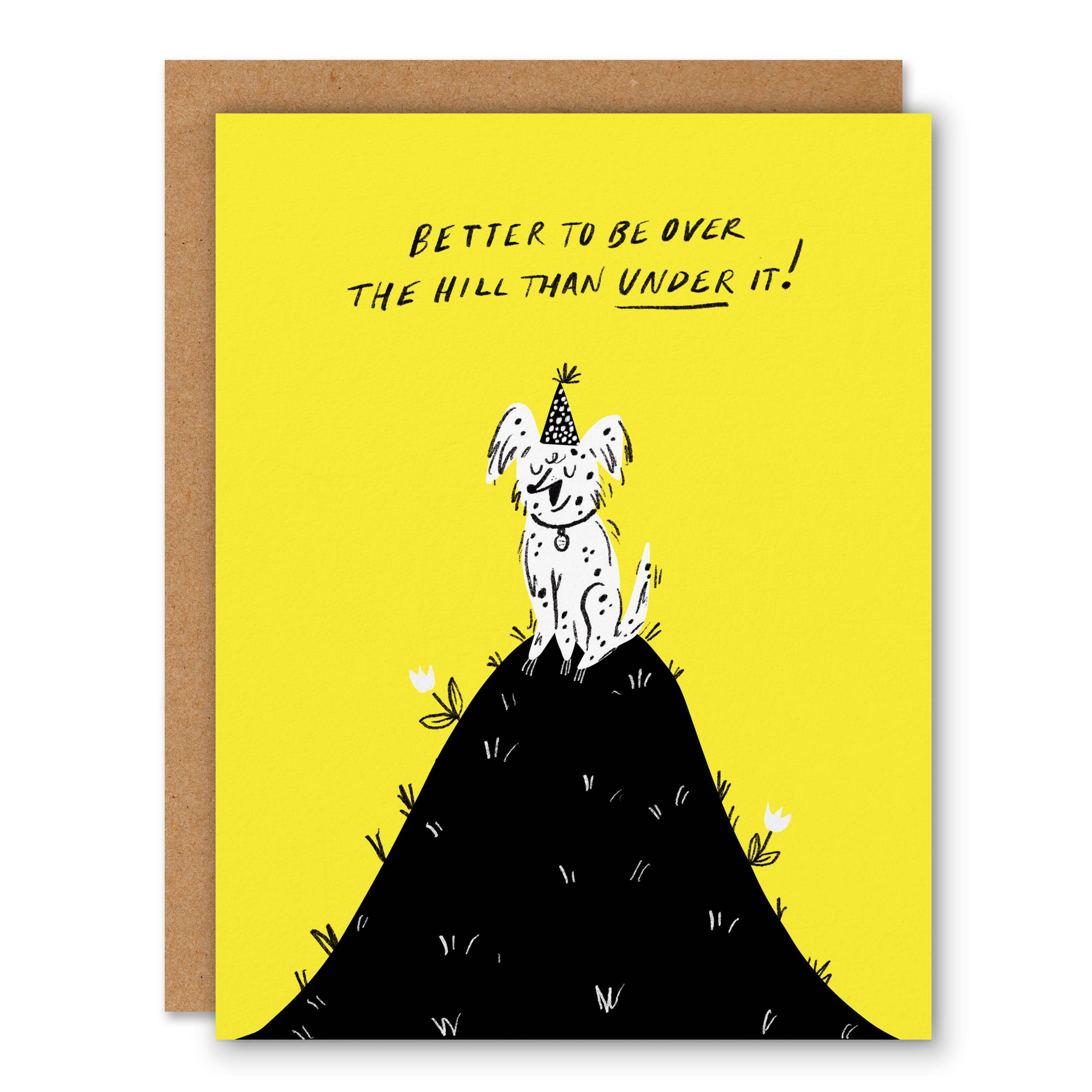 Over the Hill - Birthday Greeting Card