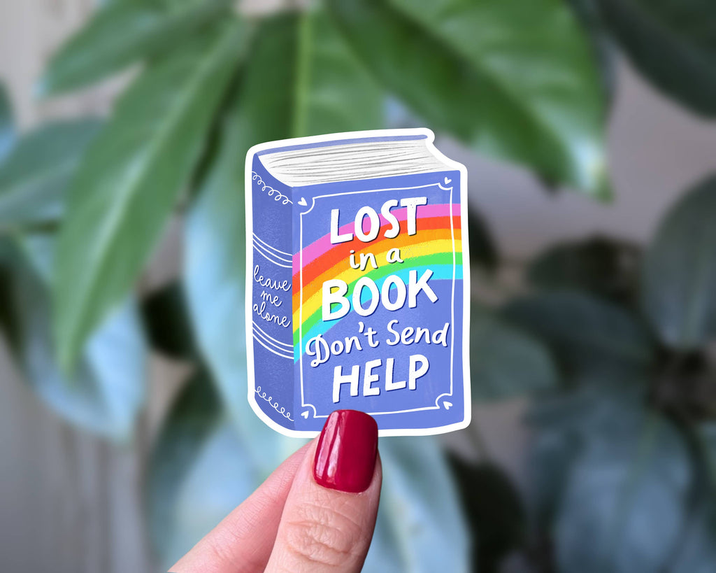 Lost in a Book Sticker, Book Lover Reading Humor: Loose