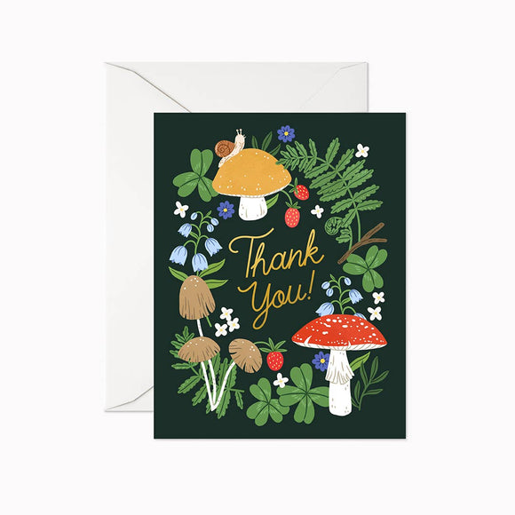 Thank you Mushrooms | Greeting Card