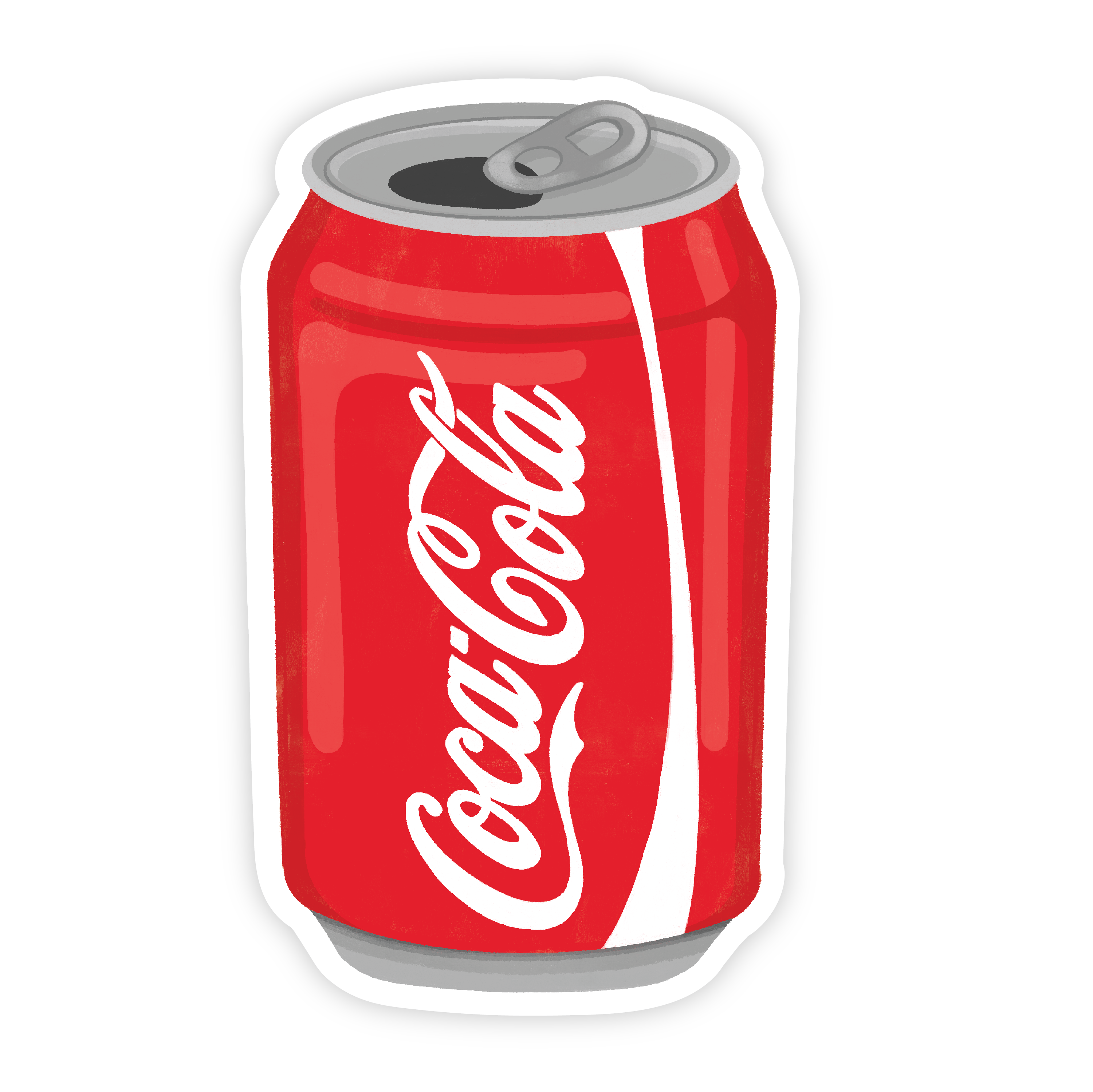 Crispy Red Coke Cola Can - Soda Pop Drink Vinyl Sticker