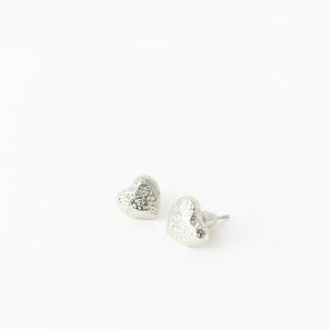 Silver Heart Earrings -2516 SLV