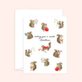 Wishing you a Sweet Christmas Squirrels Card