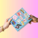 Didn't Punch Anyone Today Ribbon Sticker: Loose