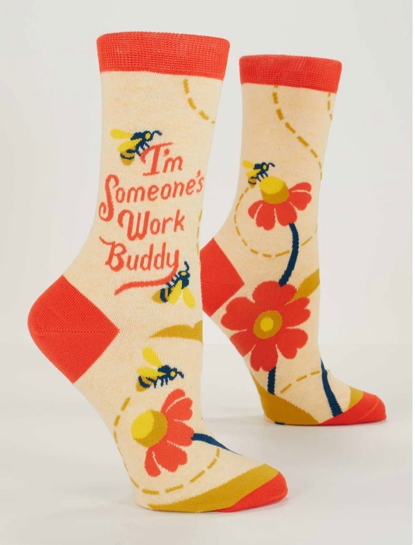 I'm Someone's Work Buddy Womens Crew Socks